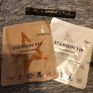 Face Masks and Tarte eyeliner in black